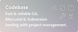 Codebase - Fast & reliable Git, Mercurial & Subversion hosting with project management.